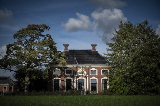 Het voormalig woonhuis van schrijfster 'juvver Sien' in Stedum.