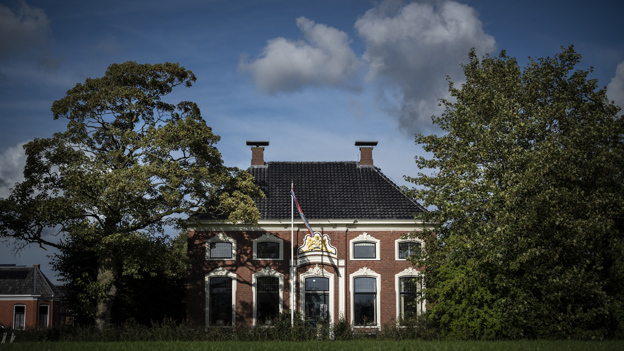 Het voormalig woonhuis van schrijfster 'juvver Sien' in Stedum.